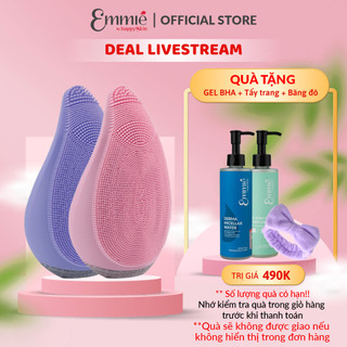 Máy rửa mặt Emmié Premium Facial Cleansing Brush Sonic Extra chống nước thiết kế thông minh làm sạch sâu BH 12 tháng