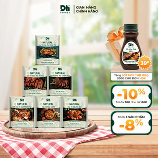 Combo 6 gói gia vị ướp Dh Foods -   Ngũ vị hương, Cà ri, Bò Kho, Ướp thịt nướng, Chẩm Chéo, Mắc Mật
