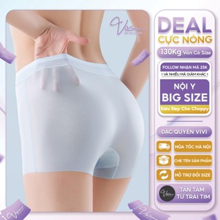 Quần váy lót nữ bigsize vải su lụa siêu mát mặc áo dài, mỏng- Vivi Nội Y Big size cỡ lớn - Đồ lót nữ tới 120Kg - Mã N66