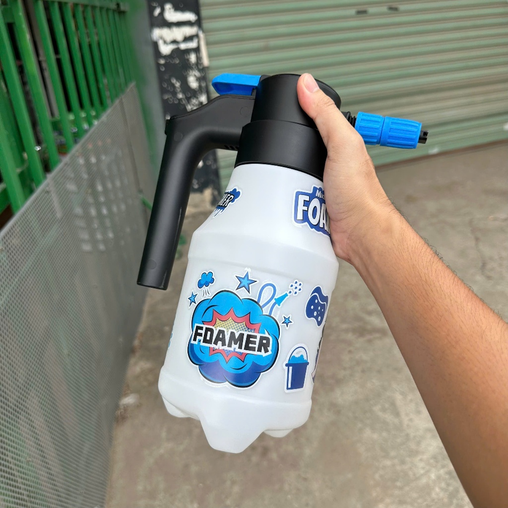  Bình Phun Bọt Tuyết Chạy Bằng Pin Không Cần Bơm Hơi - Bình Foam Tạo Bọt Tuyết dày mịn rửa xe tại nhà 