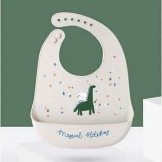 Yếm máng silicone Muslin magical holiday cho bé, yếm ăn dặm trẻ em silicon chống thấm - Monnie Kids