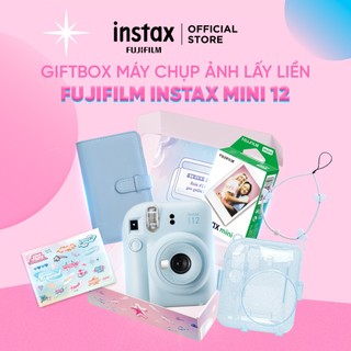 COMBO BOX Máy Ảnh Chụp Lấy Liền Fujifilm Instax Mini 12 - Bảo Hành 1 Năm (Có Kèm Film)