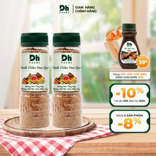 Combo 2 hũ muối chấm hoa quả 110gr Dh Foods gia vị chấm trái cây loại 1 hạt to giòn