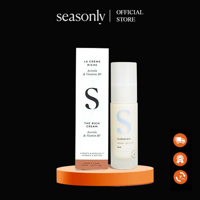 Kem dưỡng ẩm Seasonly Rich Moisturising Cream (La Crème Riche) 30ml
