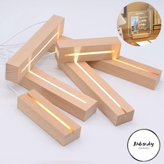 Đế đèn led gỗ KT 15,20,24,30cm ánh sáng vàng ấm làm đèn ngủ trang trí, decor, đèn handmade