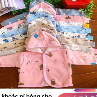 Áo khoác nỉ bông có mũ thu đông cho bé trai, bé gái cao cấp