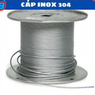 10 mét Cáp inox 304 (1,5 ly, 2 ly, 3 ly, 4 ly) CÁP THÉP Thái Bình Vina