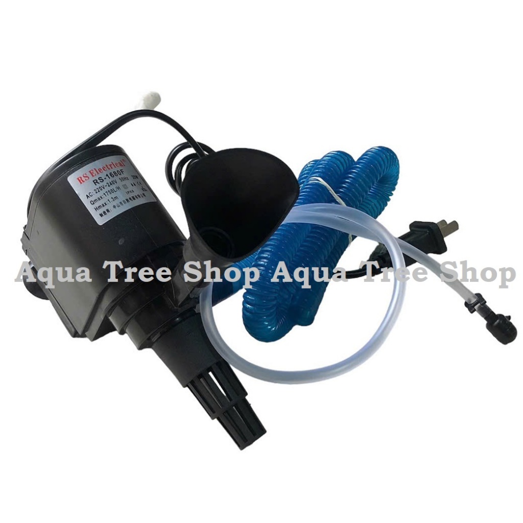 Máy bơm bế cá 3 trong 1 RS-2680F (30W, áp 1.6m, lưu lượng 2100 lít/ giờ)