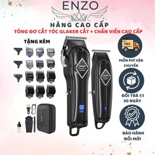 Tông đơ cao cấp Glaker thương hiệu đức, tông đơ cắt tóc lưỡi thép chống gỉ, lưỡi đã mài chuốt BH 5 Năm