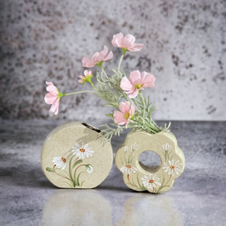 Bình hoa, lọ Hoa gốm sứ Bát Tràng trang trí phòng khách lọ cắm hoa Mini Cực Đẹp - Lọ hoa đẹp decor trang trí