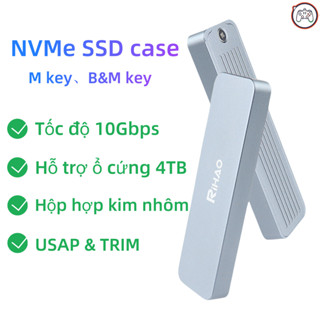 Hộp đựng SSD M.2 NVMe SATA 10Gbps Typec USB 3.2 Gen2 SSD box SSD case Hỗ UASP tăng tốc