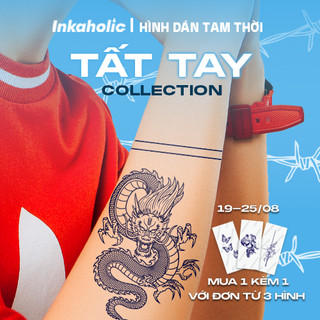 [ Tất Tay Collection] Hình dán tạm thời Inkaholic bản siêu Lớn, chống nước 100%