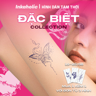 (Phiên bản Đặc biệt) Hình dán tạm thời 15 ngày Inkaholic  - bản to, chống nước 100%