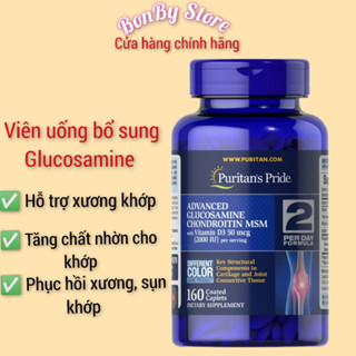(Bill chính hãng) Viên uống hỗ trợ xương, sụn khớp Glucosamine Chondroitin MSM P.uritan P.ride