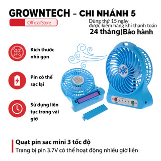 Quạt Cầm Tay, Quạt để bàn, Quạt pin sac mini 3 tốc độ Siêu Mát.