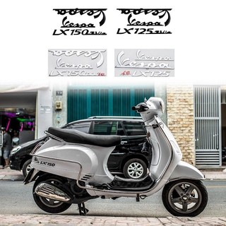 Bộ tem chữ nổi cao cấp khồng phai màu cho vespa lx