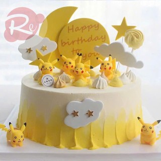 [SIÊU RẺ❤️] – Bộ 6 Pikachu - Trang trí bánh sinh nhật bánh kem