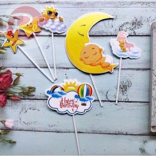 [SIÊU RẺ❤️] – Set cắm trăng sao - Trang trí bánh sinh nhật bánh kem