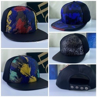 Mũ SnapBack kim tuyến hoa văn đậm chất - nón hiphop phối lưới thể thao nam