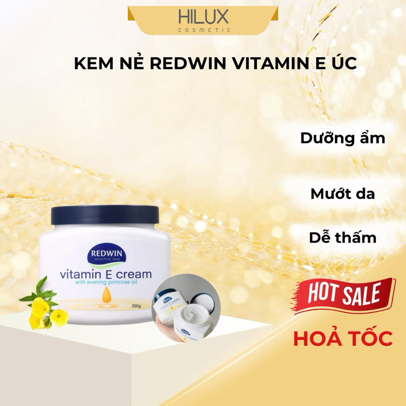 [ HÀNG ÚC- BẢN MỚI]  Kem Nẻ Dưỡng Ẩm Redwin Vitamin E Cream