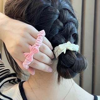 Dây cột tóc vải đính nơ xinh xắn
