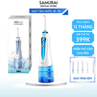 Máy Tăm Nước H2OFloss HF-9P Chống Thấm Nước, Tặng Túi Vải, 5 Đầu Phun, Bảo Hành 12 Tháng, 1 Đổi 1 30 Ngày