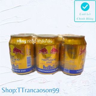 [Hàng Nội Địa] 1 lốc 6 Lon Bò Húc Thái Lan 250ml