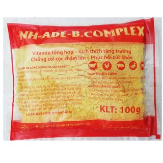 1 gói ADE - B.COMPLEX 100g Giúp vật nuôi Tăng trọng nhanh, chống còi cọc, chậm lớn, phục hồi sức khỏe