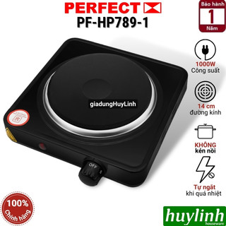 Bếp điện đơn Perfect HP789-1 - 1000W - Không kén nồi - Hàng chính hãng