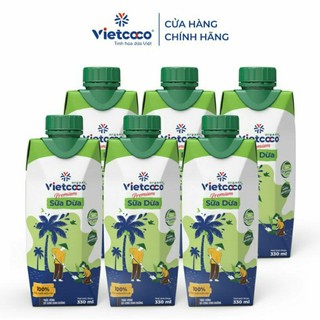 1 thùng sữa dừa organic vietcoco date mới (12 hộp x 330ml)