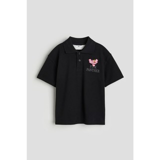 Áo polo đen xanh kid HM H&M_hàng chính hãng authentic