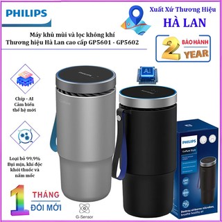Máy khủ mùi và lọc không khí trên ô tô dạng cốc. Thương hiệu Hà Lan cao cấp GP5601 - GP5602