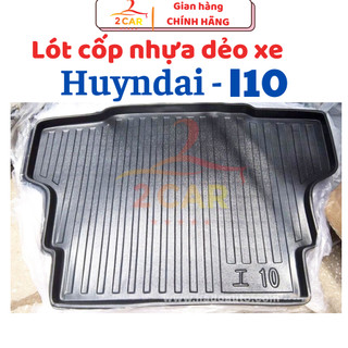 Lót cốp nhựa xe Hyundai I10 bản Sedan 2014- 2024 chất liệu nhựa dẻo, không thấm nước, dễ dàng vệ sinh