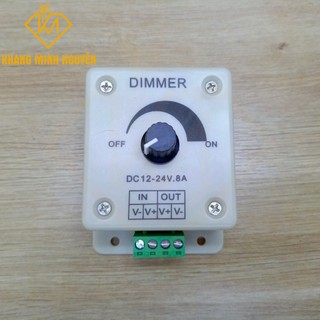 Dimmer led 12v-24v dc - 8a giảm và điều chỉnh độ sáng đèn led