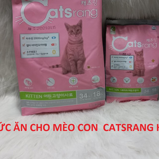 [Mã PET80K giảm 8% tối đa 80K đơn 350K] Thức ăn cho mèo con Catsrang Kitten 1.5kg - Dành cho mèo con trên 3 tháng tuổi