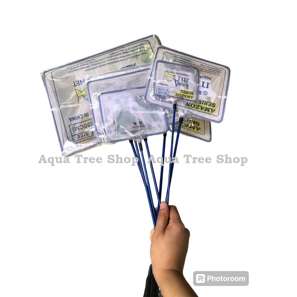 Vợt Vớt Cá Cảnh Các Loại, vợt cá vuông cán thép bọc nhựa chắc chắn