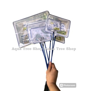 Vợt Vớt Cá Cảnh Các Loại, vợt cá vuông cán thép bọc nhựa chắc chắn