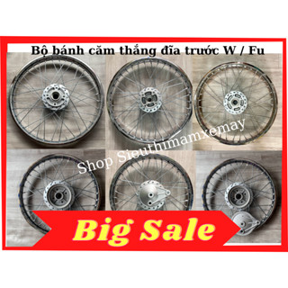 Cặp bánh căm vành (niềng) sắt hiệu UNIONVD bản 1.2 và 1.4 dùng cho Wave / Future các đời thắng đĩa trước sau đùm