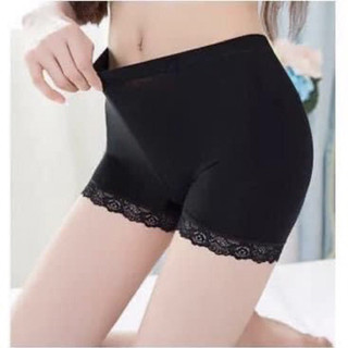 Quần mặc váy 100% cotton phối chân ren