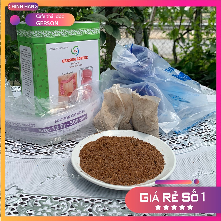 (Bộ 1kg) Cà phê túi lọc thải độc GERSON - Cà phê hữu cơ (dùng trong 3 tháng)
