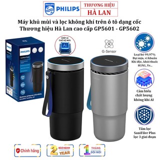 Máy khủ mùi và lọc không khí trên ô tô dạng cốc Thương hiệu Hà Lan GP5601 - GP5602 - Bảo Hành 1 Năm