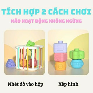 [KÈM QUÀ TẶNG]Đồ chơi thông minh hộp đan dây cho trẻ nhỏ trẻ sơ sinh bé trai bé gái 6 9 12 tháng 1 2 tuổi