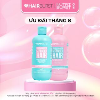 Set gội xả HAIRBURST kích thích tóc mọc dài hơn chắc khỏe hơn 350ml/chai