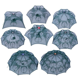 [ Lưới Bát Quái + Tặng Mồi ] Bắt Tôm Cá LOẠI TỐT Giá Rẻ - Lồng Bát Quái 8 Cửa/ 6/ 12/ 16 Cửa - Lợp Bắt Cá