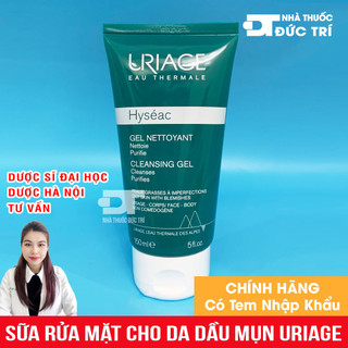 Sữa Rửa Mặt URIAGE Cho Da Dầu Mụn, Da Hỗn Hợp Uriage Hyseac Gel Nettoyant Cleansing Gel 150ml