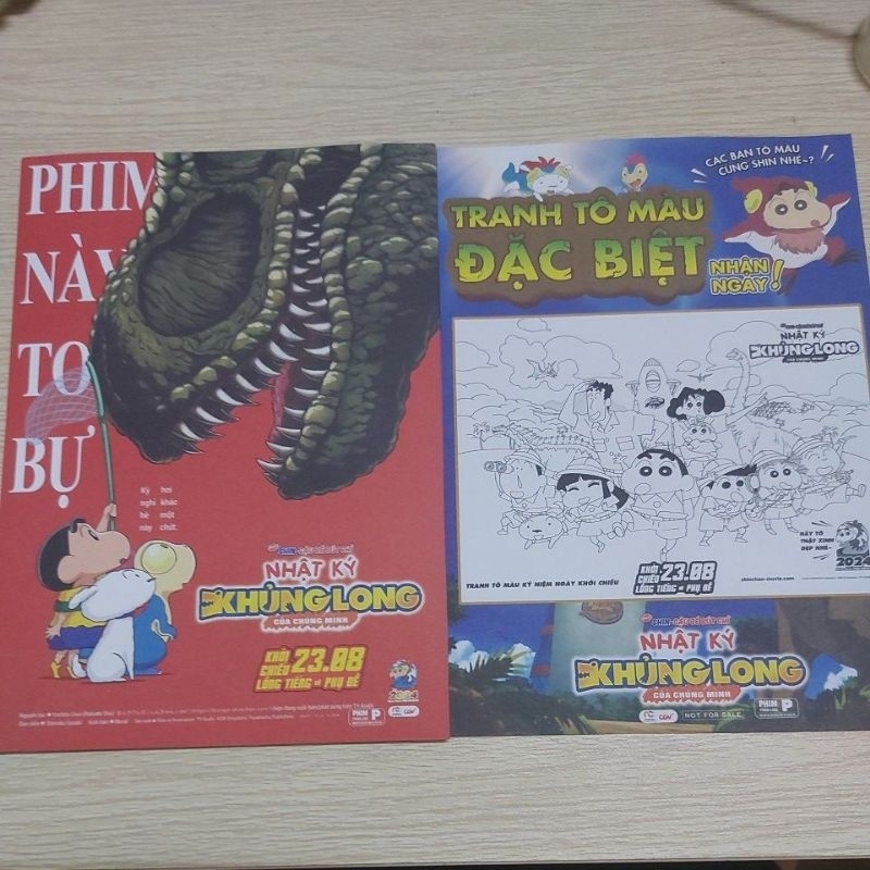 [ Poster phim chiếu rạp ] Phim Shin - cậu bé bút chì Nhật ký khủng long của chúng mình