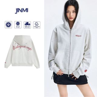 Áo Khoác Hoodie Zip Nam Nữ Thêu chữ BUKURI Jinmi Áo Khoác Nỉ Có Mũ Form Rộng Chất Liệu Nỉ Bông Cotton Dày Dặn