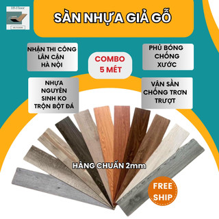 35 tấm sàn nhựa giả gỗ dán được 5 mét vuông tấm lót sàn miếng dán sàn nhựa giả vân gỗ sẵn keo bóc dán