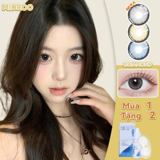 Midroo Lens 1 cặp (2 chiếc) Diamond  Kính áp tròng màu 0-8 Độ 14.5mm Sử dụng trong 1 năm