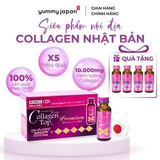 Nước uống collagen top 10.000mg shinnippai nhật bản giúp da căng mịn, chống lão hóa